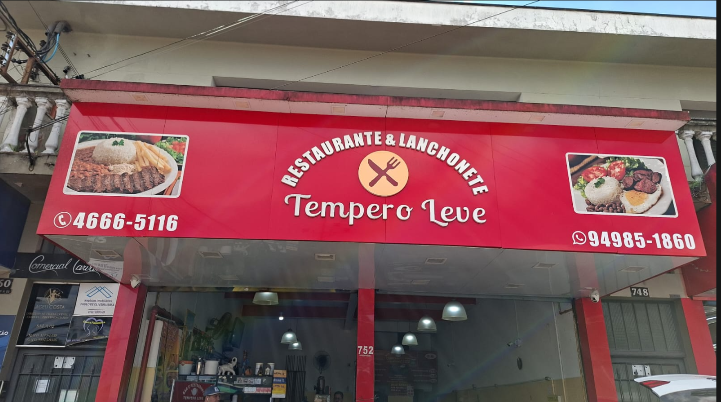Fachada do Bar e Restaurante Tempero Leve