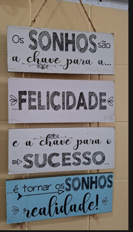 Mensagem decorativa presente no Tempero Leve